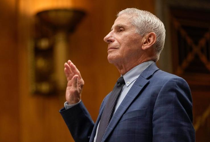Anthony Fauci, former director of the National Institute of Allergy and Infectious Diseases, is sworn in before the Senate Homeland Security and Governmental Affairs Committee on July 29, 2026, in Washington, DC.