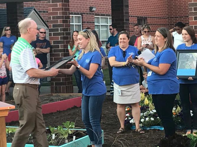 Pitts School ribbon cutting