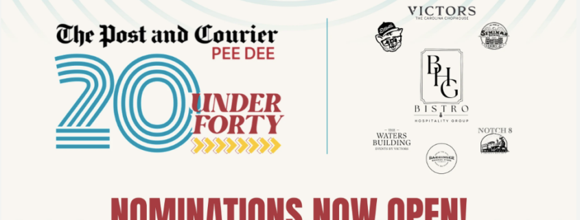 Nominations Are Open for ﻿ ﻿Post and Courier’s 20 Under Forty