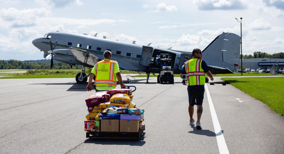 Plane about to be loaded with supplies main pic
