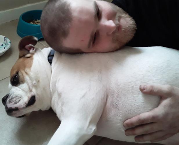 Blaine and his dog