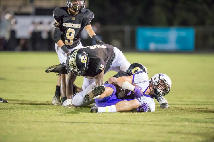 Friday night football action
