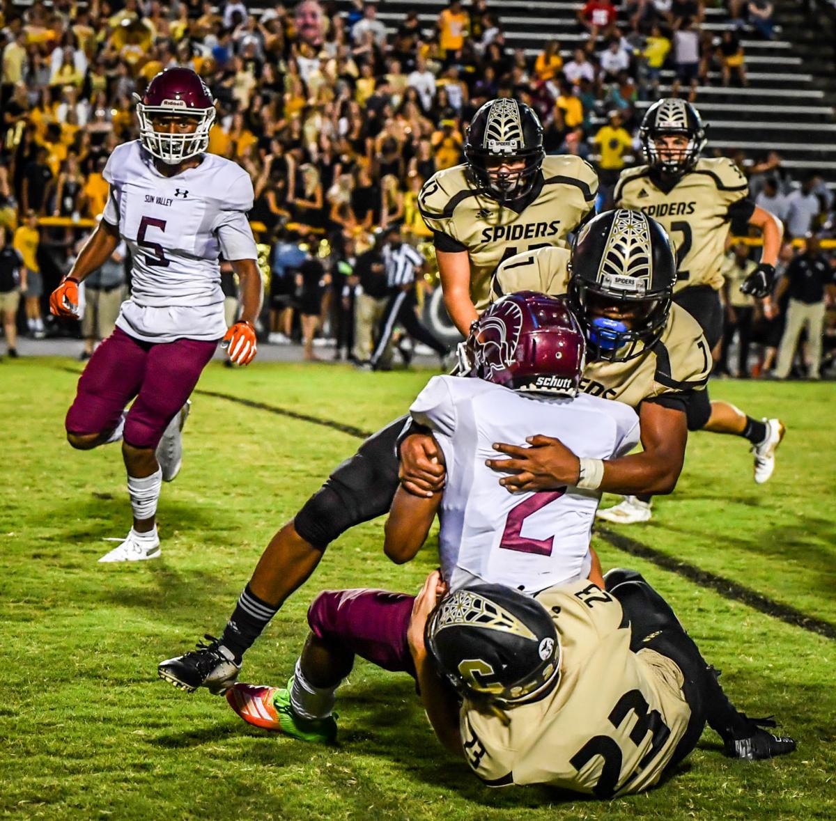HIGH SCHOOL FOOTBALL Sun Valley hits Concord with third consecutive