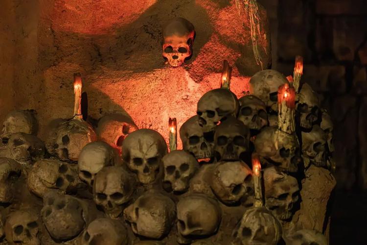 Skulls on Indiana Jones Adventure. The area received a cleaning and a lighting refresh.