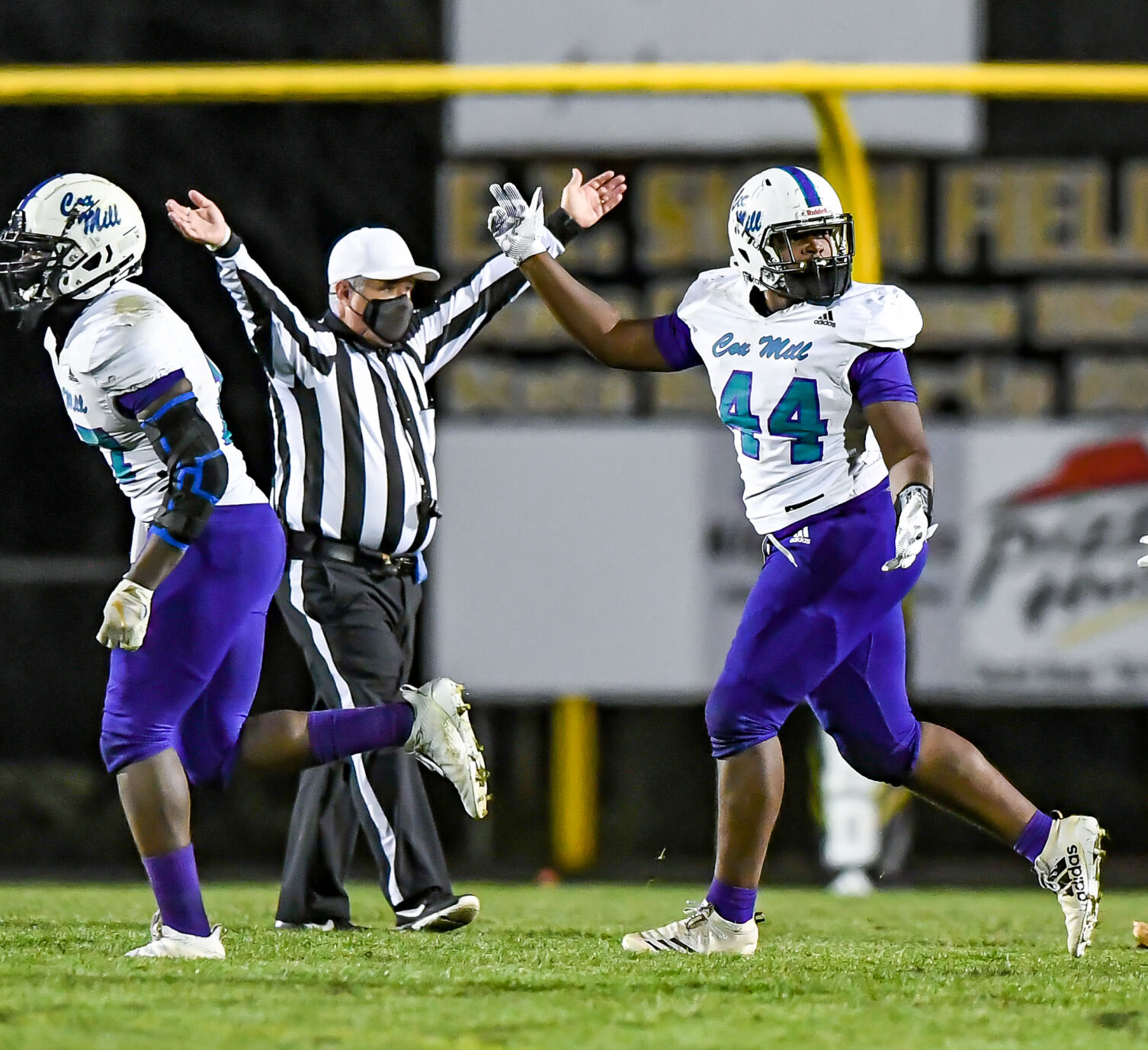 Cox Mill defeated Concord 21-20 on a botched extra point with less than a minute to play.