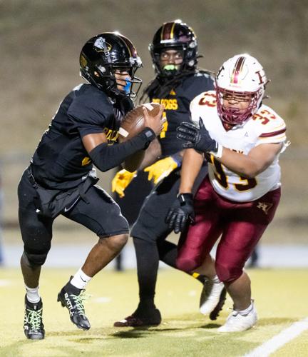 The Red Tornados ended the Bulldogs winning streak in the fourth round of the 2025 NCHSAA Football Championship playoff game 36 - 29.