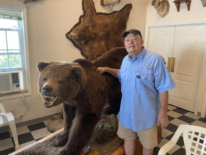 Tony Mosley and brown bear