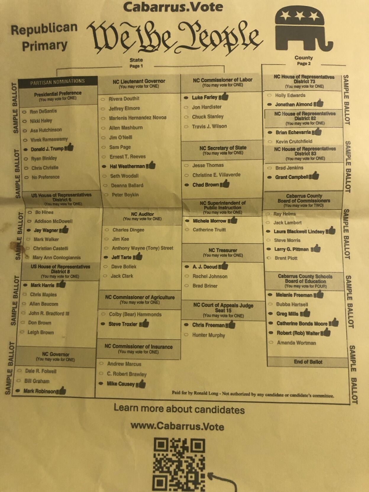 Original yellow flyer