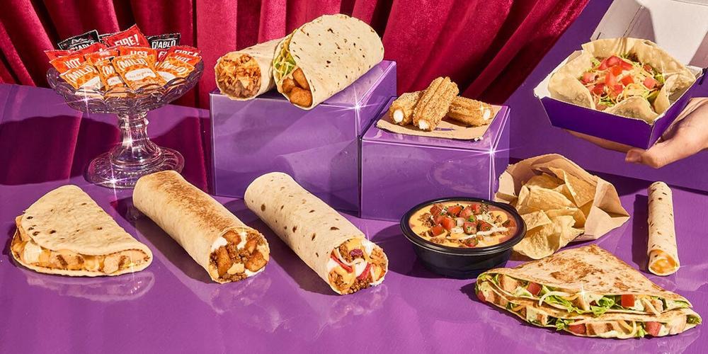 Items on Taco Bell's new Luxe Value Menu are shown.