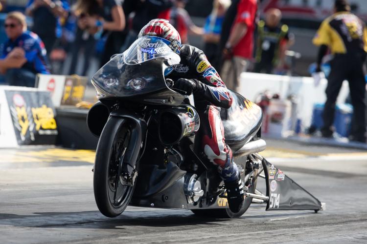 It's Friday at the NHRA 4-Wide Nationals at Zmax Dragway.