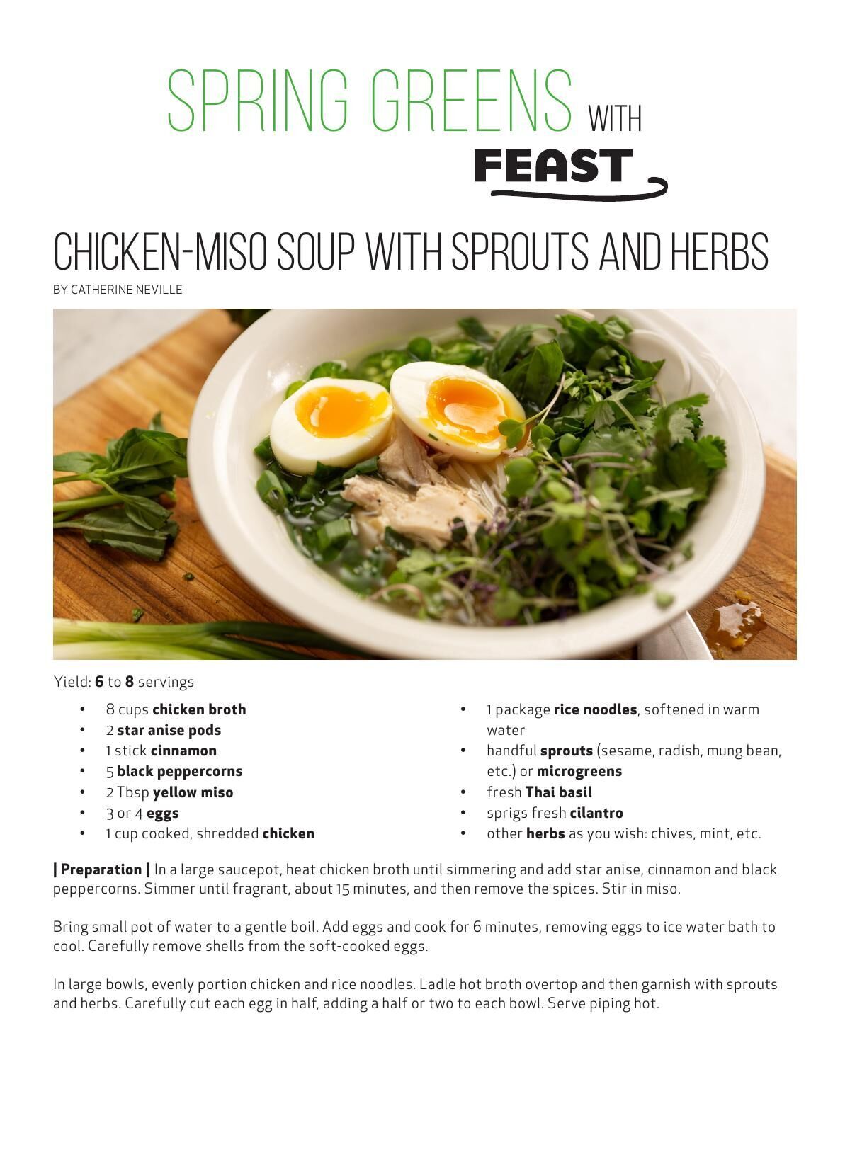 Download the Chicken-Miso Soup with Sprouts and Herbs recipe