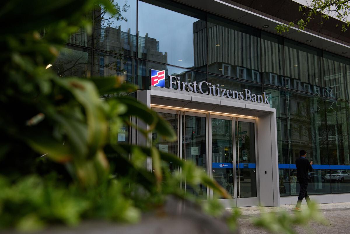 First Citizens Bank branch on March 27, 2023, in Raleigh, North Carolina.