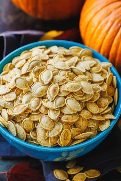 With a nutrient-rich snack like pumpkin seeds, a little goes a long way in terms of supporting hormonal health.