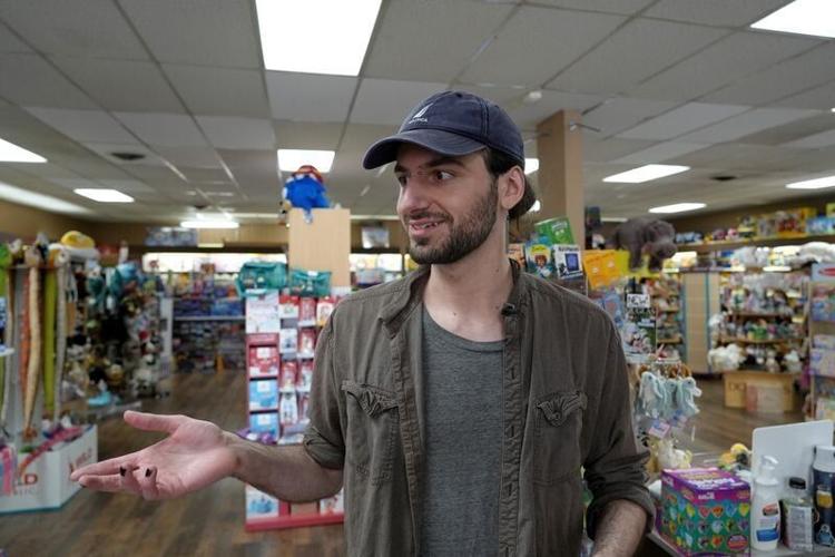 Manager Alex Sanderson at the new downtown Hendersonville location of O.P. Taylor's Toys, March 31, 2026.