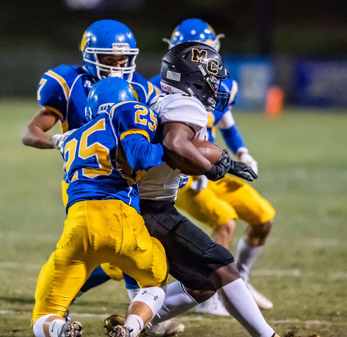 HIGH SCHOOL FOOTBALL Miller, Mount Pleasant run through Montgomery