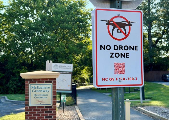 No Drone Zone signage