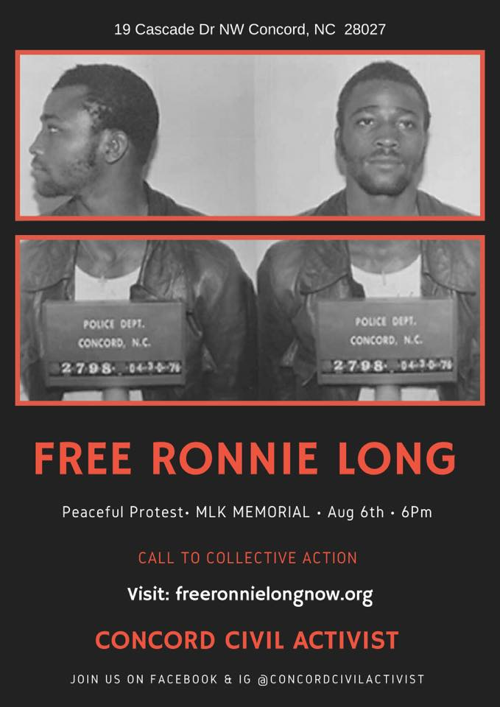 CCA Ronnie Long Protest Flier
