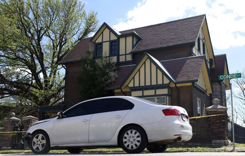 Historic home damaged in the College Hill neighborhood in St. Louis