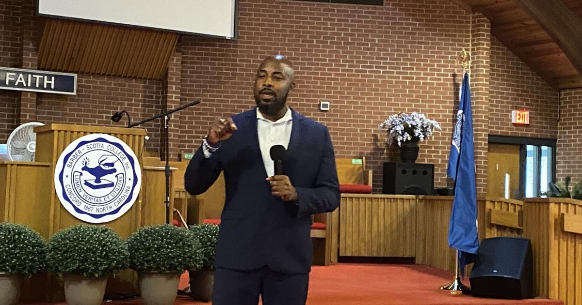 Chris Rey lays out vision, plan for Barber-Scotia to college supporters