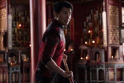 Simu Liu in the Marvel Studios film, "Shang-Chi and the Legend of the Ten Rings."