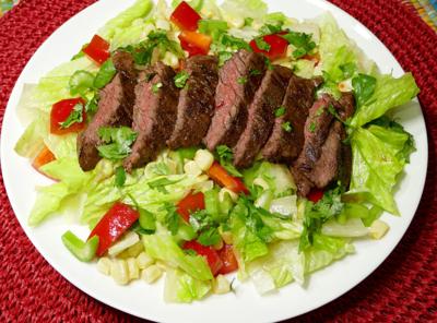 Jerk Steak Salad.