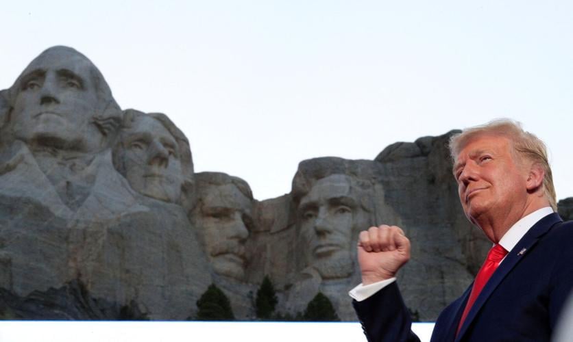 FILE PHOTO: U.S. President Trump attends South Dakota's U.S. Independence Day Mount Rushmore fireworks celebrations at Mt. Rushmore in South Dakota