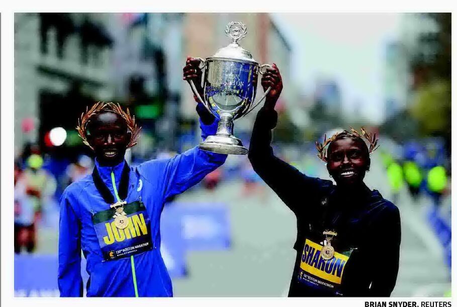 KENYANS VICTORIOUS IN BOSTON MARATHON