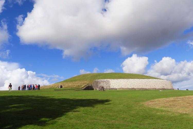 The Newgrange burial site: the chamber lies hidden beneath the mound, one of many places of power in Ireland.