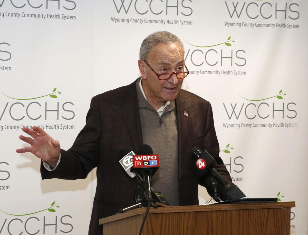 Sen. Charles Schumer at Warsaw, NY