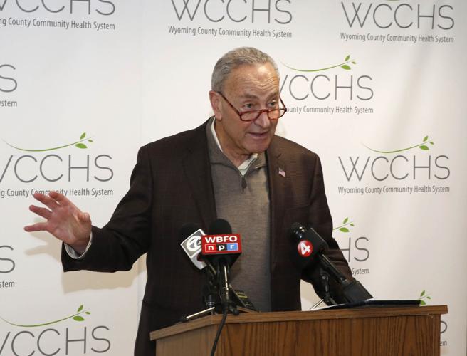 Sen. Charles Schumer at Warsaw, NY