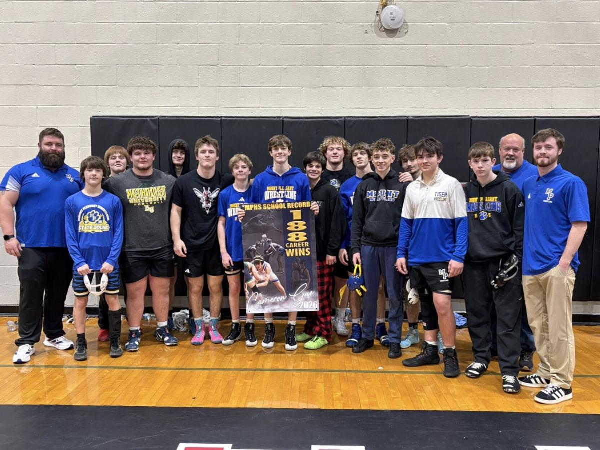 School record for  win for Cameron Gue