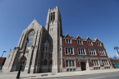 Exterior of Historic Trinity Lutheran Church in Detroit.