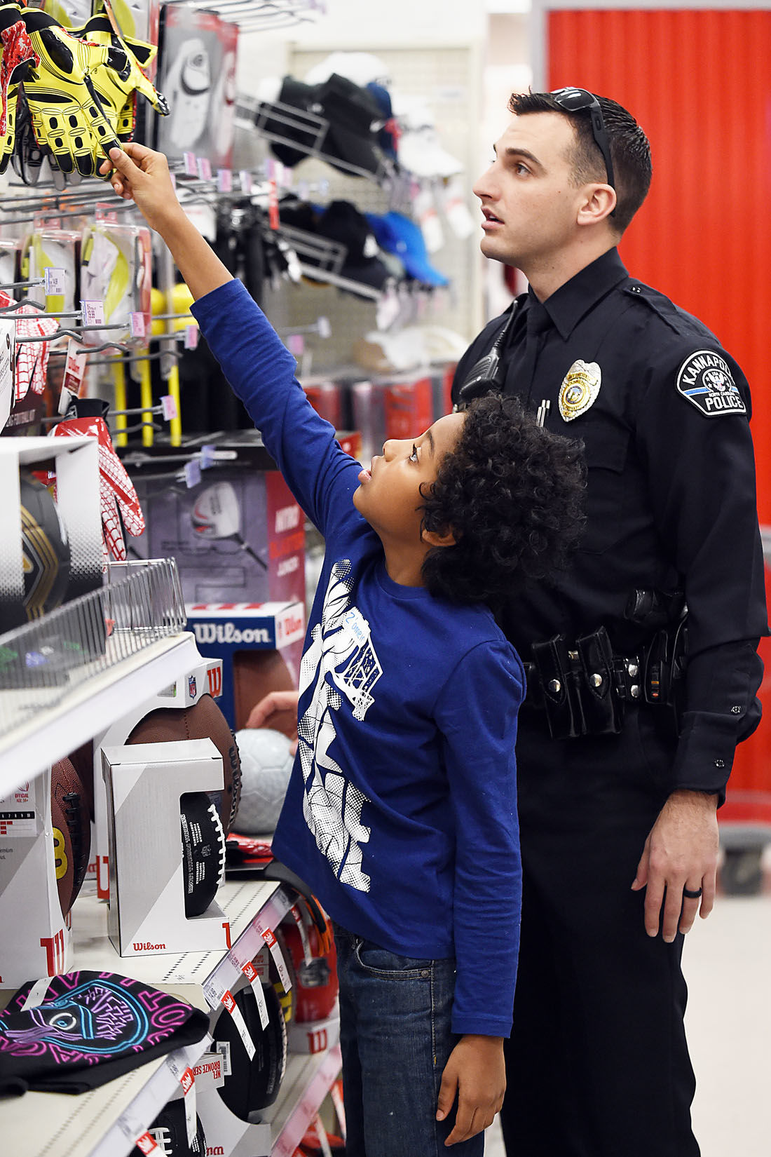 "Cops Target Kids" Christmas shopping event