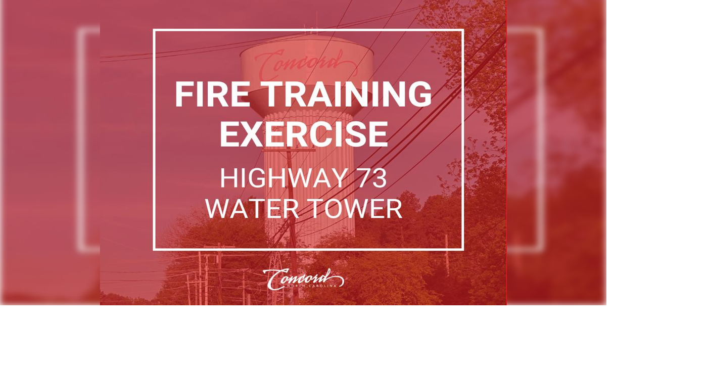 Concord firefighters to conduct water tower rescue training