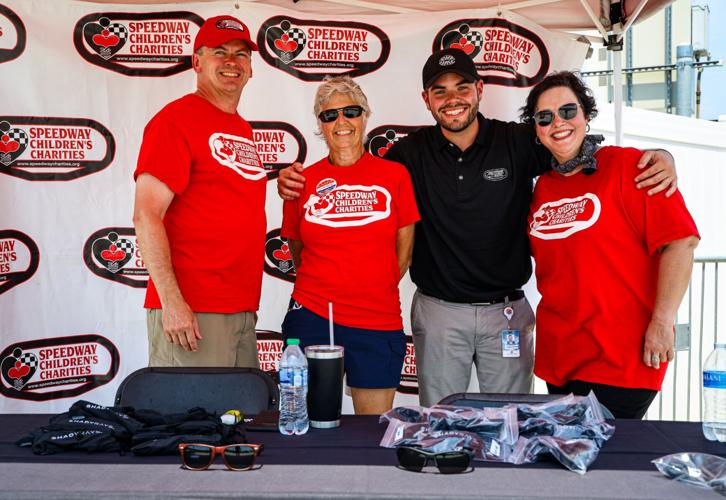 Kirby with volunteers