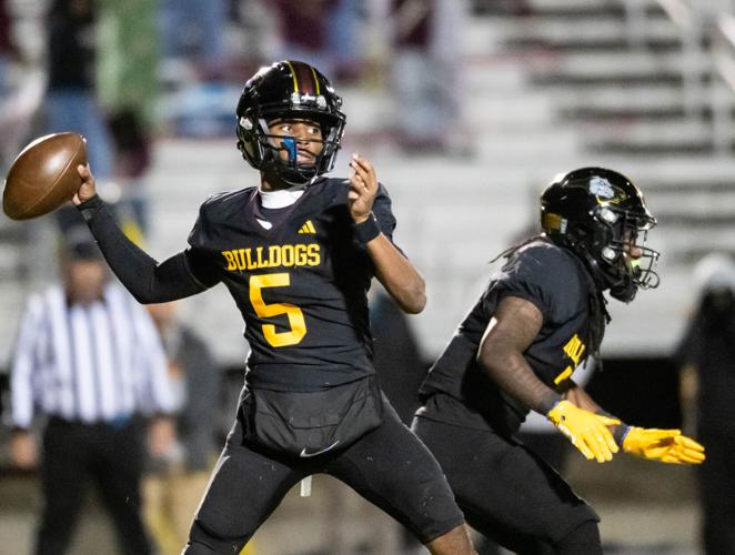 The Red Tornados ended the Bulldogs winning streak in the fourth round of the 2025 NCHSAA Football Championship playoff game 36 - 29.