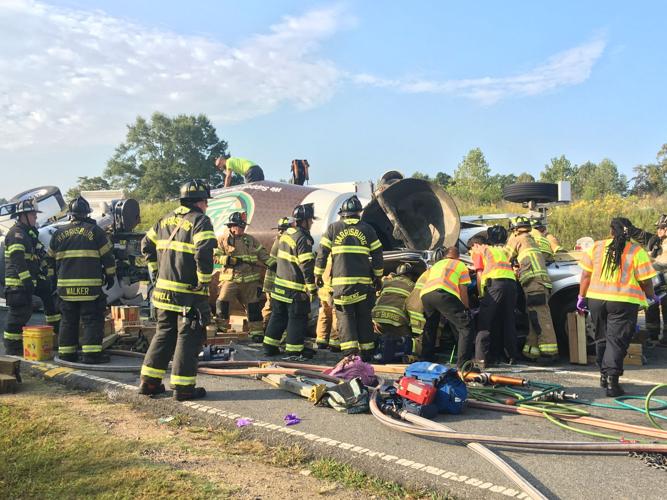 Concrete truck wreck