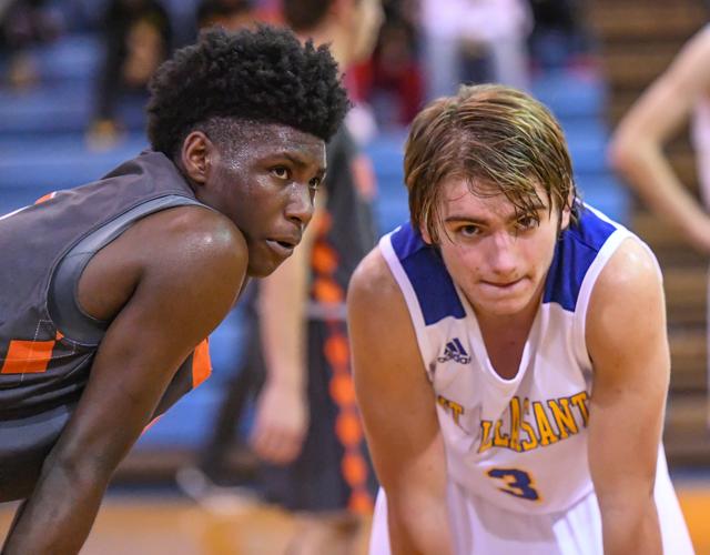 Friday night high school basketball action