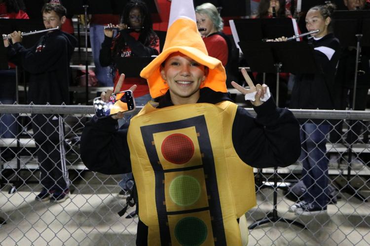 A West Cabarrus Student Dressed Up for the Game