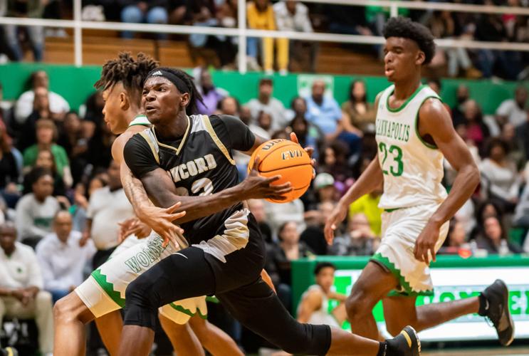 Friday night high school basketball action