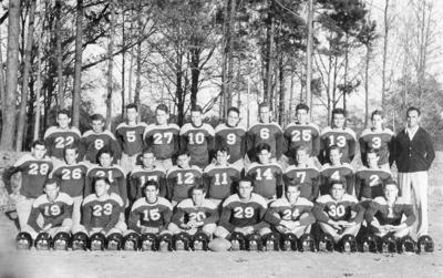 Mount Pleasant High's first football team in 1948