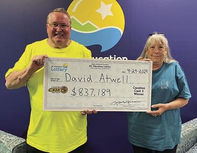David Atwell wins Cash 5 jackpot