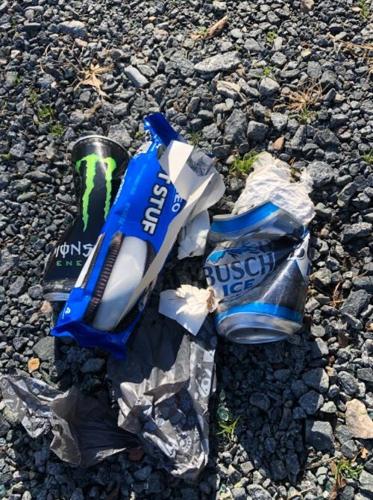 Litter on the trail.