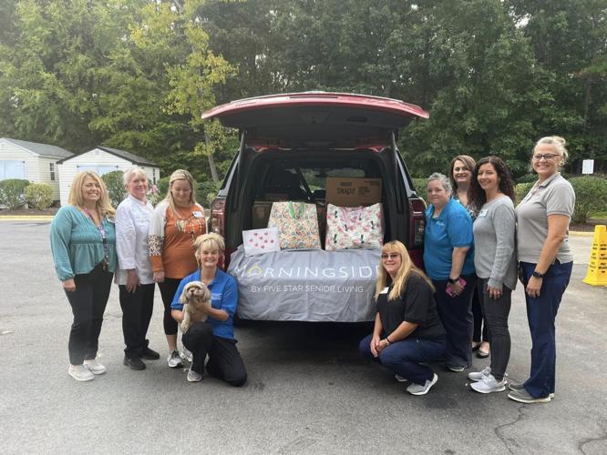 Supplies being distributed