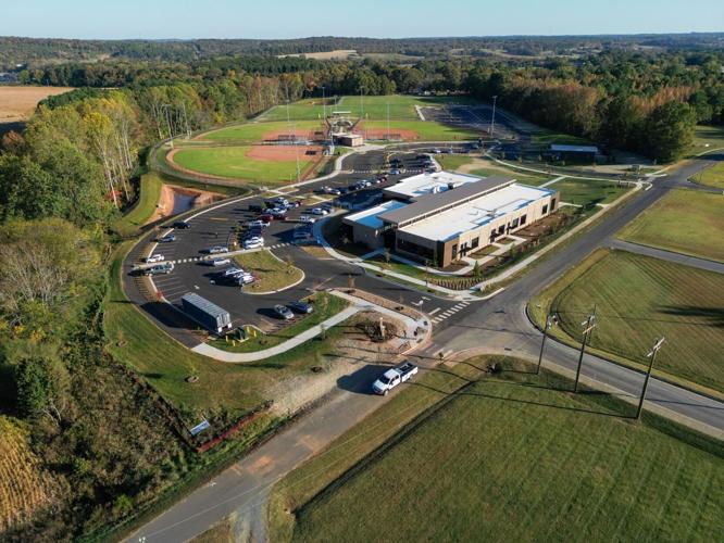 Aerial view of new library