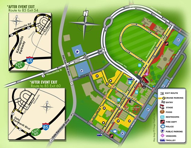 Mustang parade route