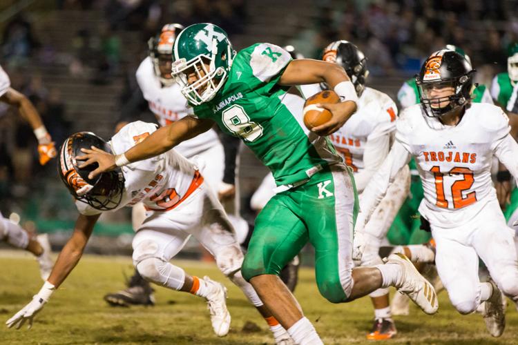 The Northwest Cabarrus Trojans defeat the A.L. Brown Wonders for the first time in 41 years to remain undefeated and improve to 9-0.