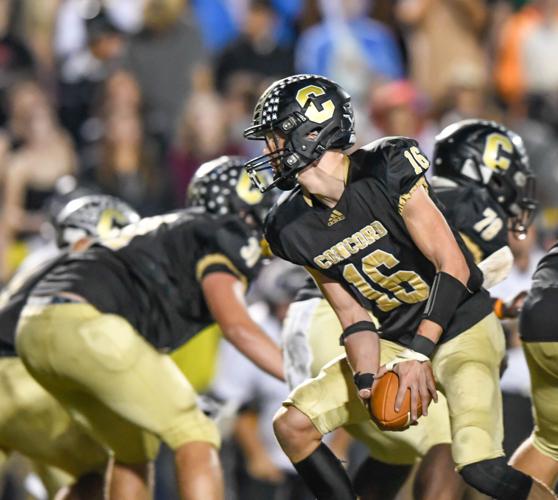 Concord stopped a final West Rowan drive inside their 15 yard line to win the South Piedmont 3A regular season.