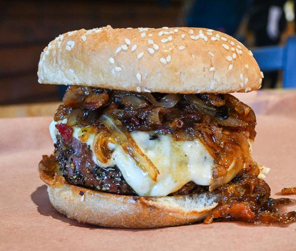 The Smoke Pit - Maple Bourbon Bacon Onion Jam Burger - Cabarrus Burger Madness 2026_Photo credit Explore Cabarrus.jpg