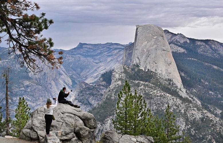 View of Half Dome seen from Glacier Point on Oct. 25, 2025, in Yosemite National Park, California.